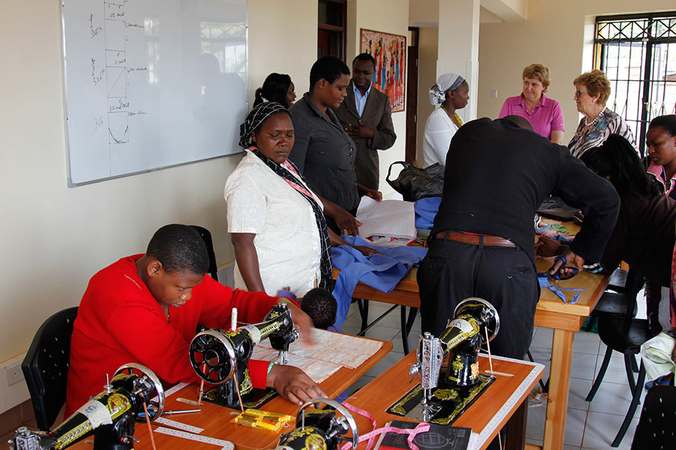 Women for Women in Africa Sewing-room-605